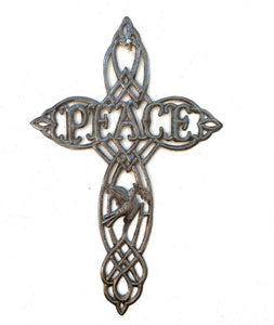 Peace Cross Metal Art